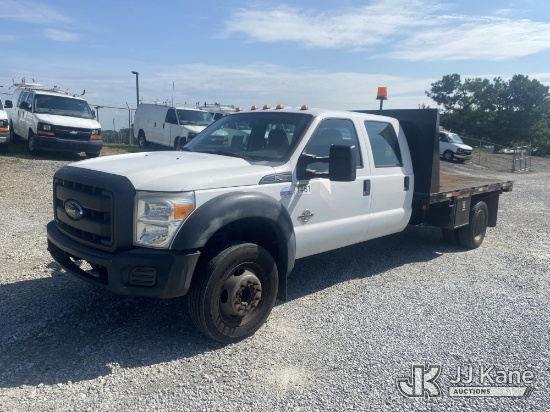 (Villa Rica, GA) 2015 Ford F-450 SD Crew-Cab Flatbed Truck Runs & Moves