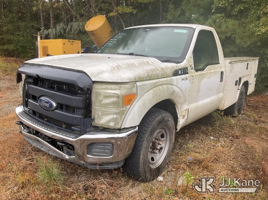 (Newnan, GA) 2016 Ford F-250 SD Service Truck Not Running, Condition Unknown, Body/Paint Damage