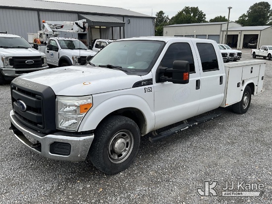 (Clay, KY) 2016 Ford F-250 SD Crew-Cab Service Truck Runs & Moves) (Dash Indicator Lights On, Oil Ch