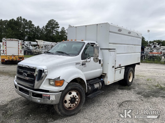 (Chester, VA) 2012 Ford F750 Chipper Dump Truck Runs) (Transmission/Drivetrain Performance Concerns,