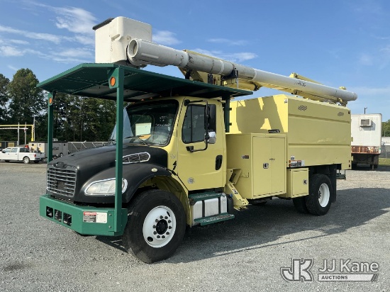 (China Grove, NC) Altec LR760, Over-Center Bucket Truck rear mounted on 2018 Freightliner M2 106 Chi