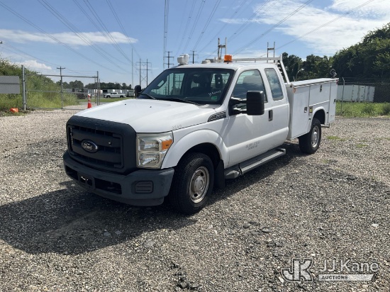 (Chester, VA) 2015 Ford F-250 SD Extended-Cab Service Truck Runs & Moves) (Low On Fuel