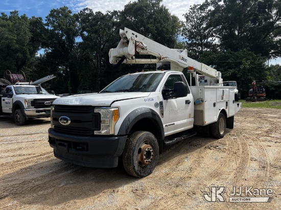 (Pensacola, FL) Altec AT40G, Articulating & Telescopic Bucket Truck mounted behind cab on 2017 Ford