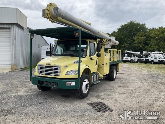 (Florence, SC) Altec LR760, Over-Center Bucket Truck rear mounted on 2017 Freightliner M2 106 Flatbe