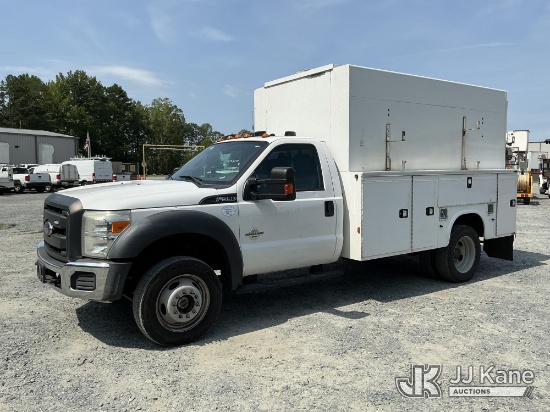 (China Grove, NC) 2016 Ford F550 4X4 Enclosed High-Top Service Truck Duke Unit) (Runs & Moves
