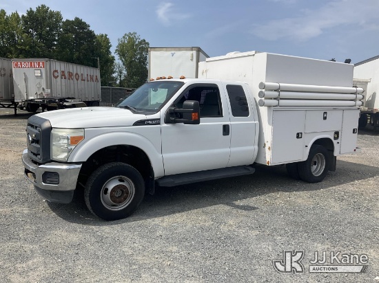 (China Grove, NC) 2015 Ford F350 SD 4X4 Extended-Cab Enclosed Service Truck Runs & Moves