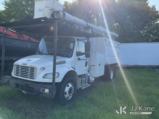 (Florence, SC) Altec LR756, Over-Center Bucket Truck mounted behind cab on 2015 Freightliner M2 106