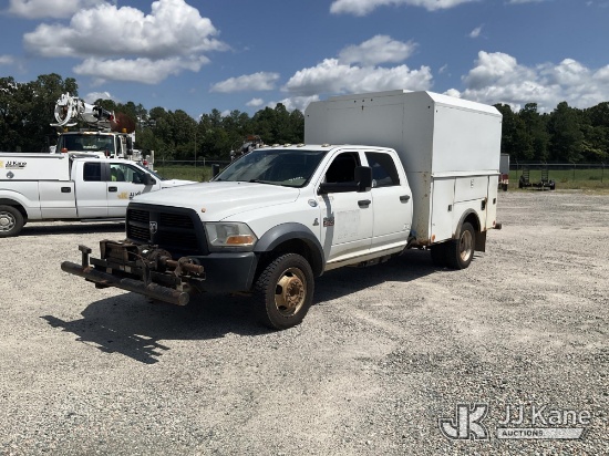 (Chester, VA) 2012 Dodge Ram 4500 Crew-Cab Enclosed Service Truck Runs & Moves