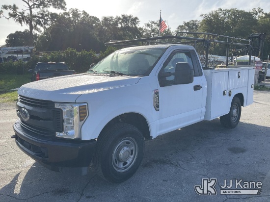 (Ocala, FL) 2018 Ford F-250 SD Service Truck Runs & Moves) (Engine Performance Concerns- Runs Rough,