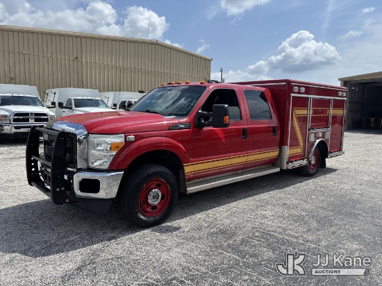 (West Palm Beach, FL) 2015 Ford F-350 SD Crew-Cab Enclosed Service Truck Runs & Moves) (Exterior Def