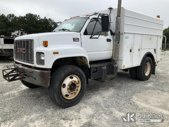 (Villa Rica, GA) 2001 GMC C7500 Enclosed High-Top Service Truck Runs & Moves