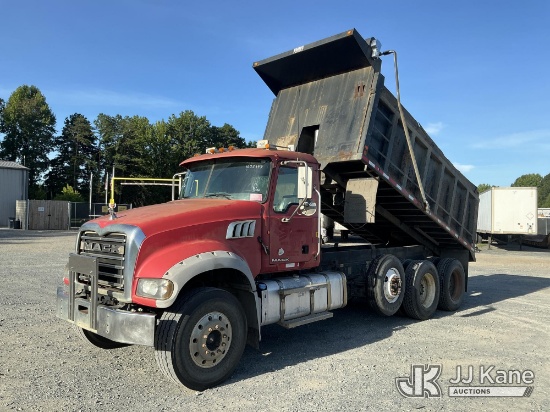 (China Grove, NC) 2012 Mack GU713 T/A Dump Truck Runs & Moves, Dump Operates