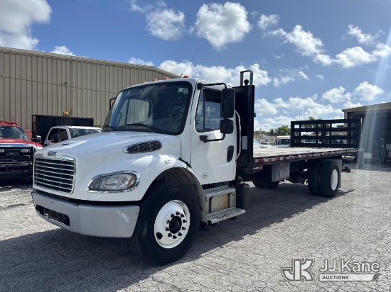(West Palm Beach, FL) 2018 Freightliner M2 Flatbed Truck Runs & Moves) (FL Residents Purchasing Titl