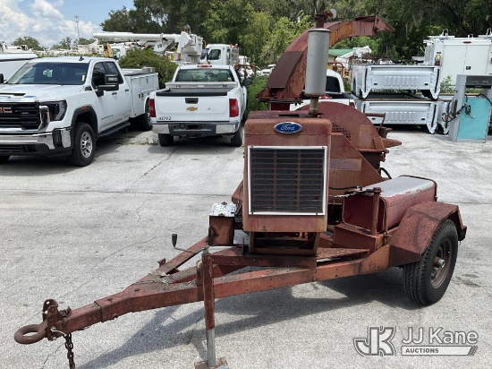 (Ocala, FL) Ford Chipper (12in Disc), trailer mtd. Non-Titled) (Not Running, Condition Unknown, Tire