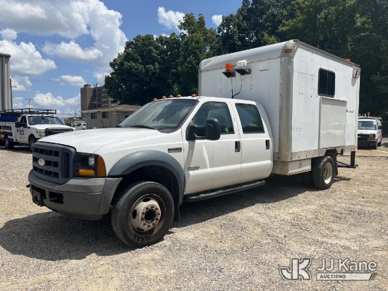 (Memphis, TN) 2006 Ford F-550 Crew Cab Van Body Truck Runs & Moves