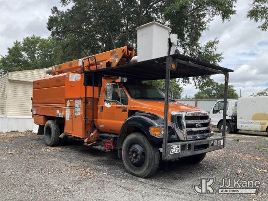 (Moncks Corner, SC) Altec LR756, Over-Center Bucket Truck mounted behind cab on 2013 Ford F-750 Chip
