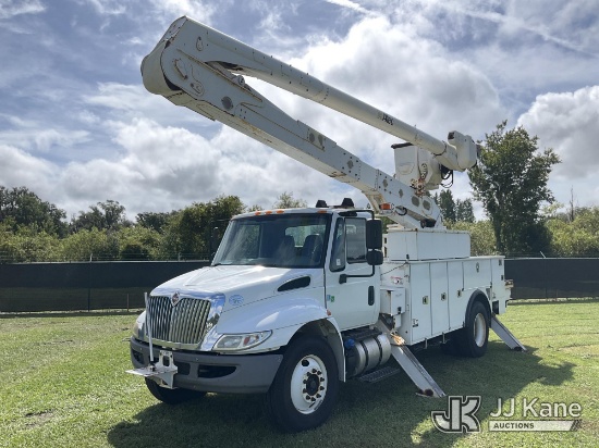 (Tampa, FL) Altec AA55-MH, Material Handling Bucket Truck rear mounted on 2017 International 4300 Ut