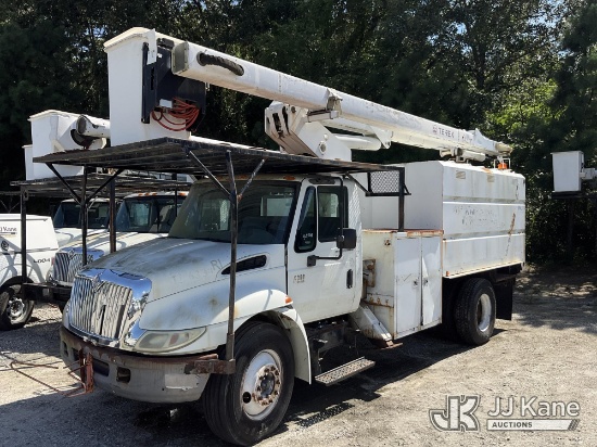 (Chester, VA) HiRanger XT5, Over-Center Bucket Truck mounted behind cab on 2006 International 4300 C