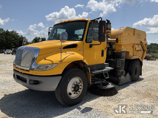 (Villa Rica, GA) 2015 International 4300 Street Sweeper Truck Runs, Moves & Operates) (Dash Warning