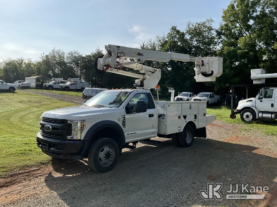 (Kodak, TN) Altec AT37G, Articulating & Telescopic Bucket Truck mounted behind cab on 2019 Ford F-55