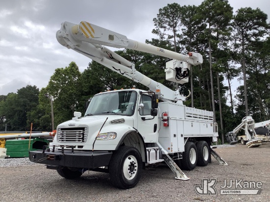 (Graysville, AL) Altec AM855, Over-Center Material Handling Bucket Truck rear mounted on 2015 Freigh
