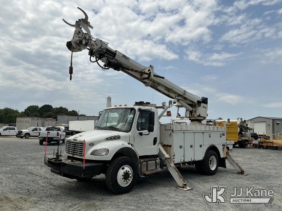 (China Grove, NC) Altec DC47-TR, Digger Derrick rear mounted on 2018 Freightliner M2 106 4X4 Utility