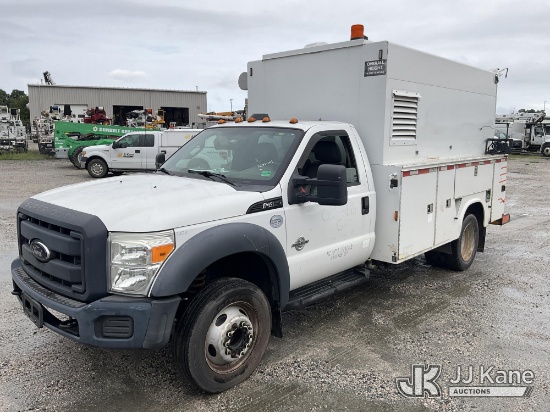 (Chester, VA) 2012 Ford F450 Enclosed High-Top Service Truck Runs & Moves