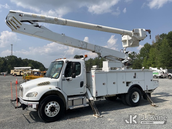 (China Grove, NC) Altec AA55-MH, Material Handling Bucket Truck rear mounted on 2010 Freightliner M2