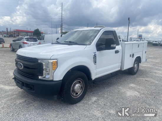 (Villa Rica, GA) 2017 Ford F-250 SD Service Truck Runs & Moves) (Dash Warning Indicators On, Engine