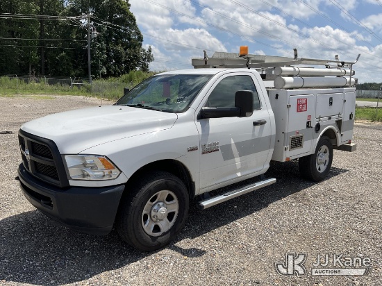 (Chester, VA) 2016 RAM 3500 Enclosed Service Truck Runs & Moves) (Dash Warning Indicator On