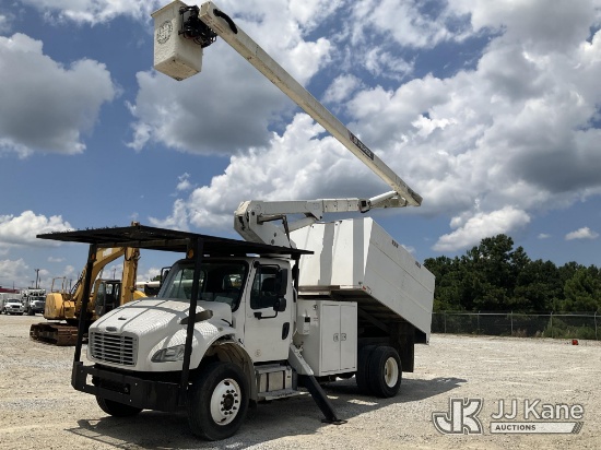 (Villa Rica, GA) Terex/HiRanger XT Pro 56, Over-Center Bucket Truck mounted behind cab on 2019 Freig