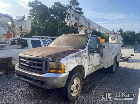 (Villa Rica, GA) Altec AT200A, Telescopic Non-Insulated Bucket Truck mounted behind cab on 1999 Ford