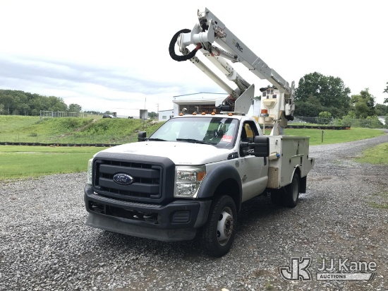 (Mount Airy, NC) Altec AT37G, Articulating & Telescopic Bucket Truck mounted behind cab on 2016 Ford