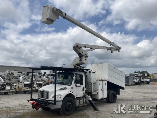 (Chester, VA) Terex/HiRanger XT60/70, Over-Center Elevator Bucket Truck mounted behind cab on 2015 F