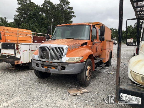 (Villa Rica, GA) 2007 International 4300 Crew-Cab Utility Truck Not Running, Condition Unknown, No K