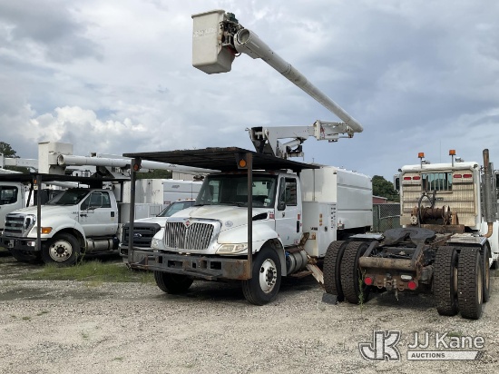 (Chester, VA) Altec LR 756, Over-Center Bucket Truck rear mounted on 2019 International 4300 DuraSta