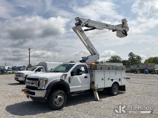 (Verona, KY) Altec AT41M, Articulating & Telescopic Material Handling Bucket Truck mounted behind ca