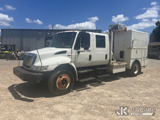 (Memphis, TN) 2009 International DuraStar 4300 Crew-Cab Enclosed Utility Truck Runs & Moves