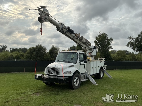 (Tampa, FL) Altec DM47B-TR, Digger Derrick rear mounted on 2018 Freightliner M2 Utility Truck, Radio