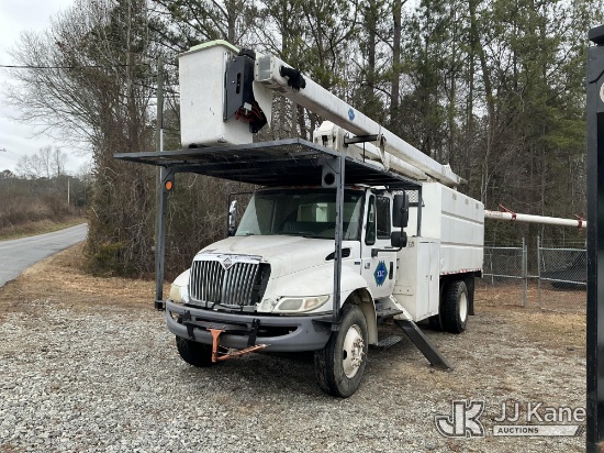 (Enoree, SC) Terex/HiRanger XT60, Over-Center Bucket Truck mounted behind cab on 2009 International