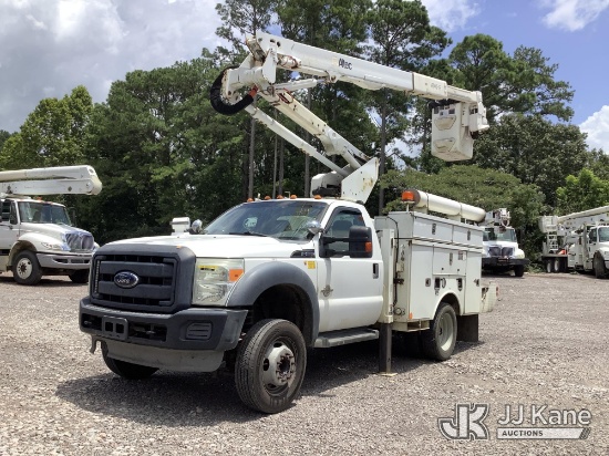 (Graysville, AL) Altec AT40G, Articulating & Telescopic Bucket Truck mounted behind cab on 2012 Ford