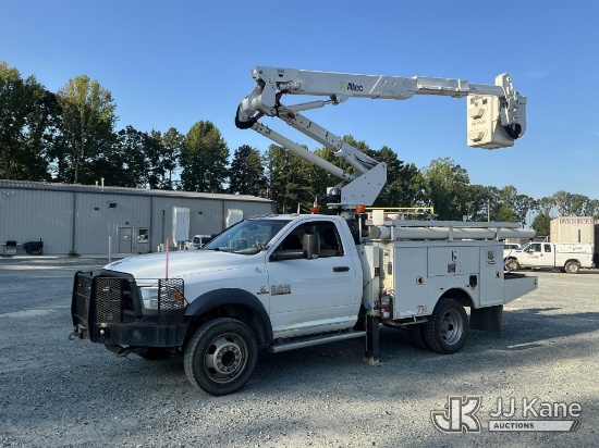 (China Grove, NC) Altec AT37G, Articulating & Telescopic Bucket Truck mounted behind cab on 2015 Ram