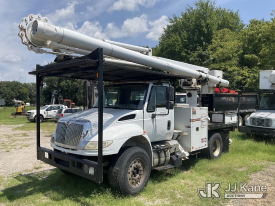 (Florence, SC) Altec LR758, Over-Center Bucket Truck mounted behind cab on 2017 International 4300 F