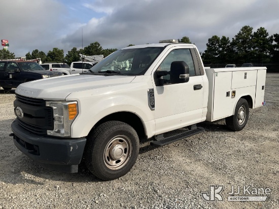 (Villa Rica, GA) 2017 Ford F250 Service Truck Runs & Moves) (Dash Warning Indicators On