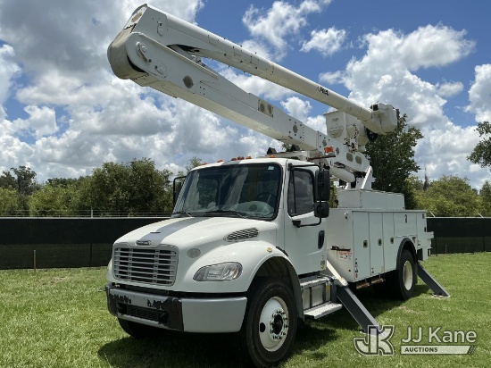 (Tampa, FL) Altec AA55, Material Handling Bucket Truck rear mounted on 2019 Freightliner M2 Utility