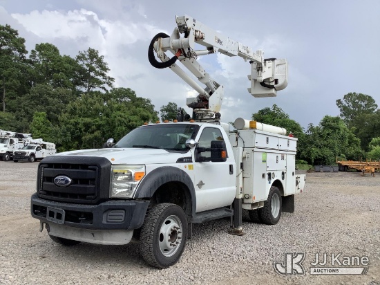 (Graysville, AL) Altec AT37G, Articulating & Telescopic Bucket Truck mounted behind cab on 2012 Ford