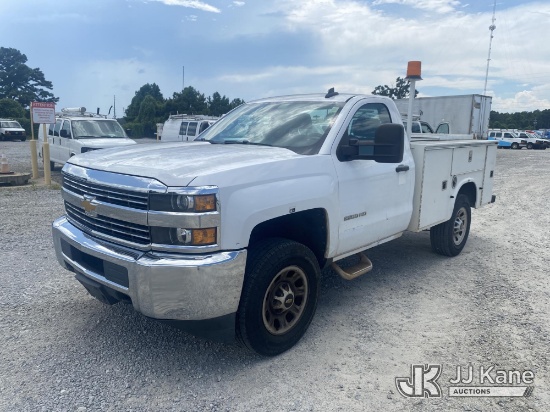 (Villa Rica, GA) 2016 Chevrolet Silverado 3500HD Service Truck Runs & Moves
