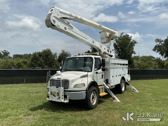 (Tampa, FL) Altec AN55E, Material Handling Bucket Truck rear mounted on 2014 Freightliner M2 106 Uti