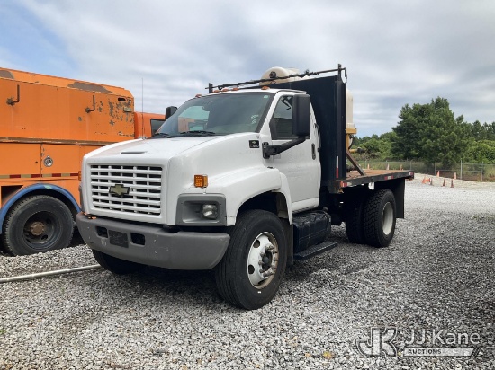 (Villa Rica, GA) 2006 Chevrolet C7500 Flatbed Truck Not Running, Condition Unknown) (BUYER MUST LOAD
