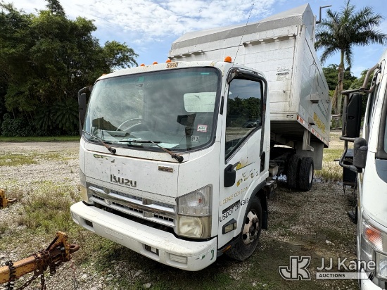(Davie, FL) 2008 Isuzu NPR Dump Truck Not Running, Dump Operates) ((Exterior Defects - See Pictures,